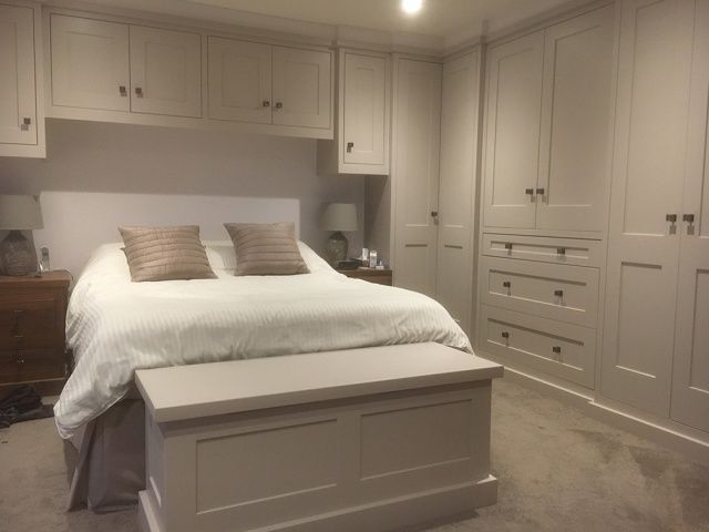 Master bedroom with luxury fitted wardrobe