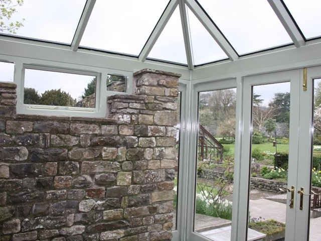 Oak framed conservatory interior