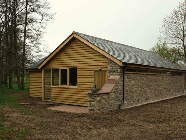 Garage with workshop extension