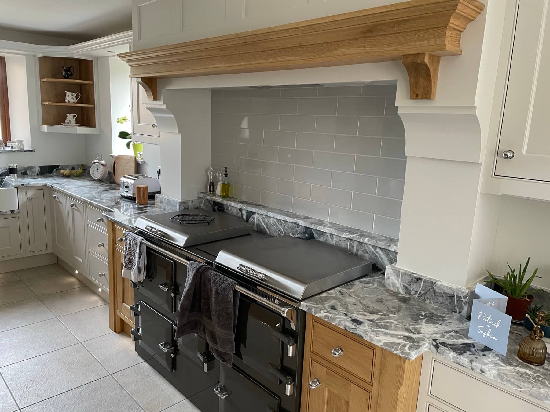 Large kitchen with central island