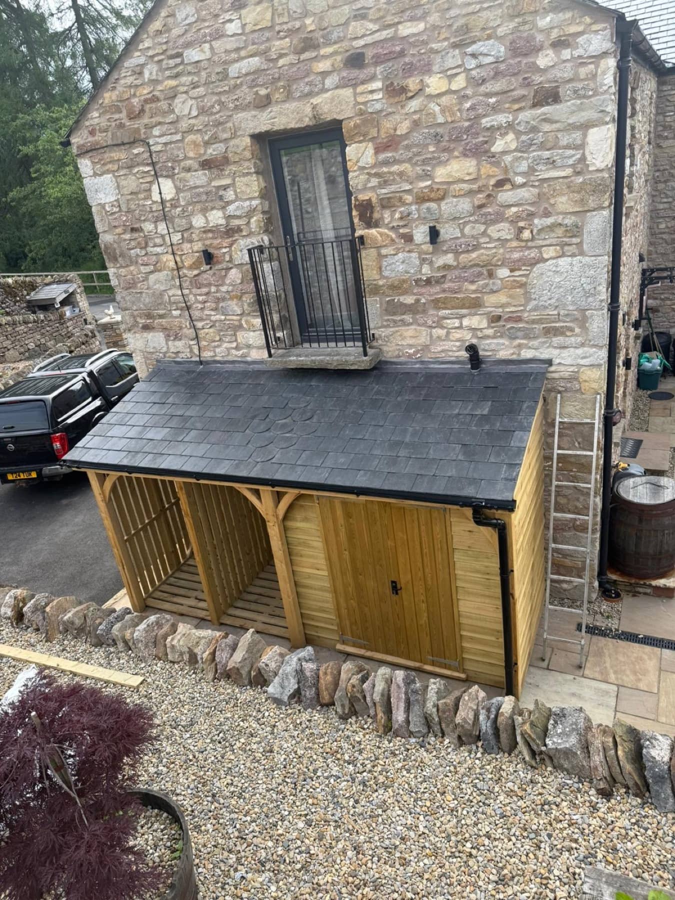 Handcrafted timber log store in Carlisle, Cumbria