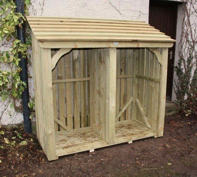 Handcrafted timber log store in Carlisle, Cumbria