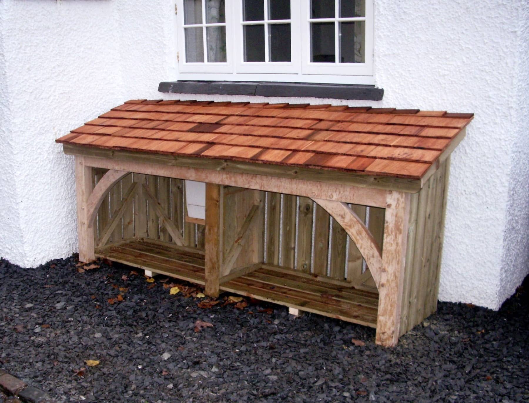 Handcrafted timber log store in Carlisle, Cumbria