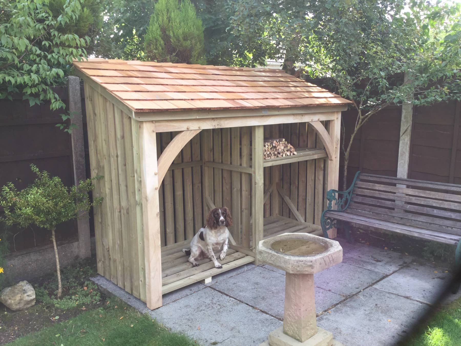 Handcrafted timber log store in Carlisle, Cumbria