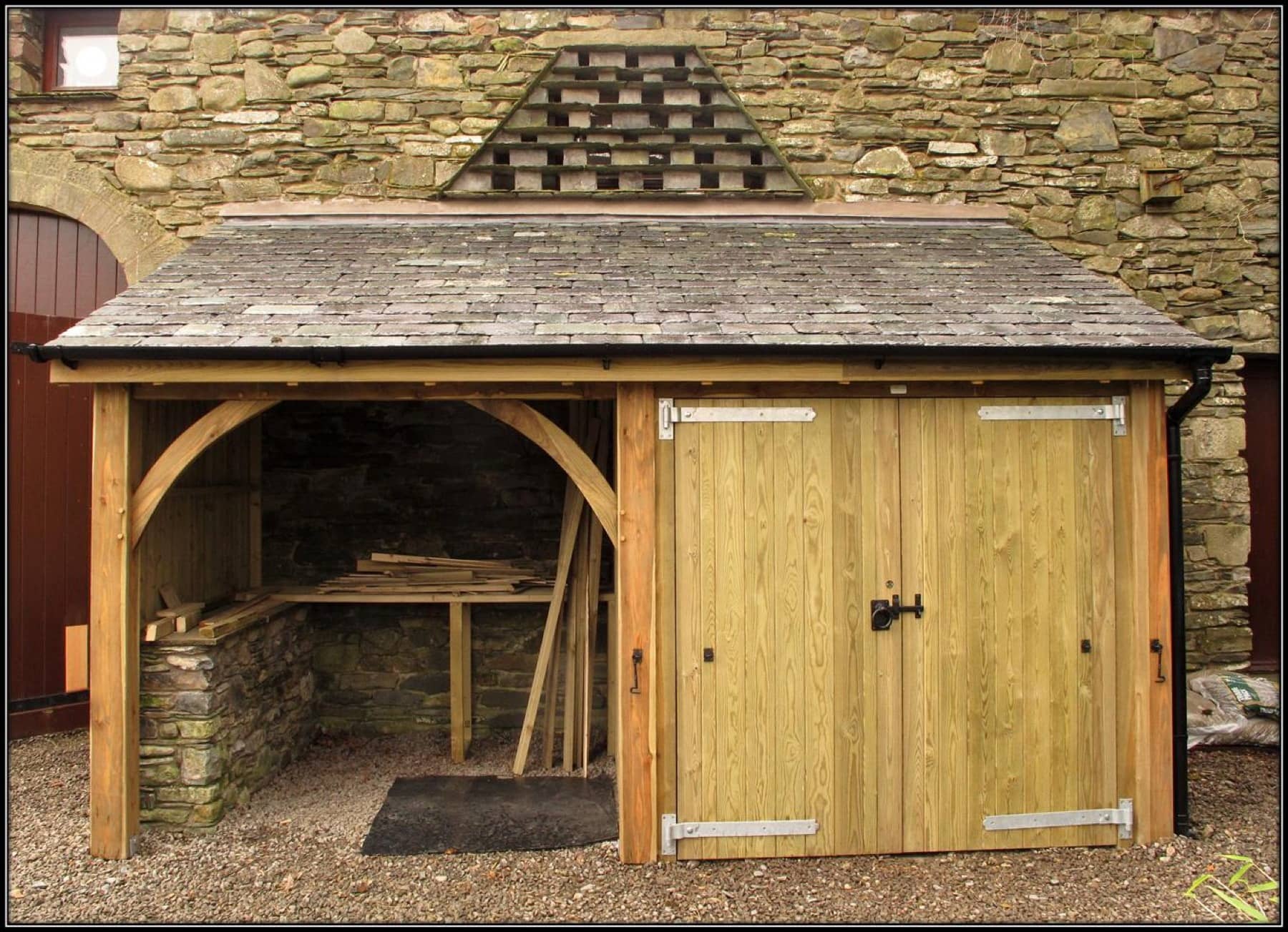 Handcrafted timber log store in Carlisle, Cumbria