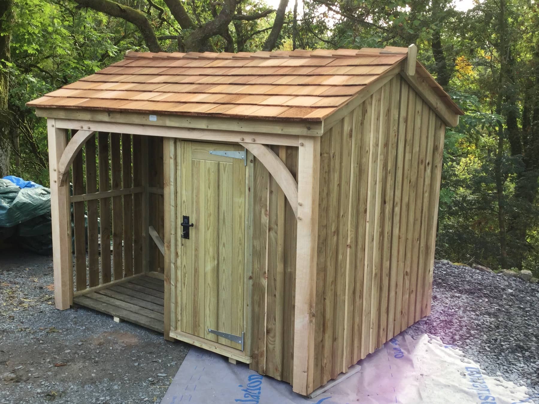 Handcrafted timber log store in Carlisle, Cumbria
