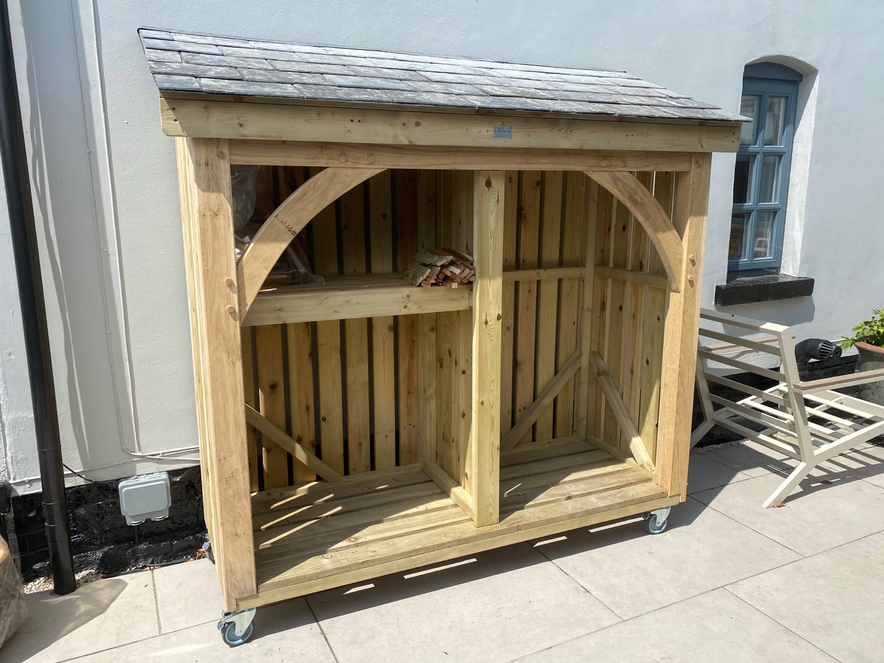 Handcrafted timber log store in Carlisle, Cumbria