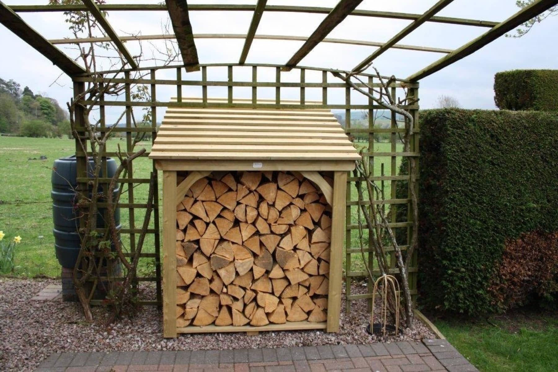 Handcrafted timber log store in Carlisle, Cumbria