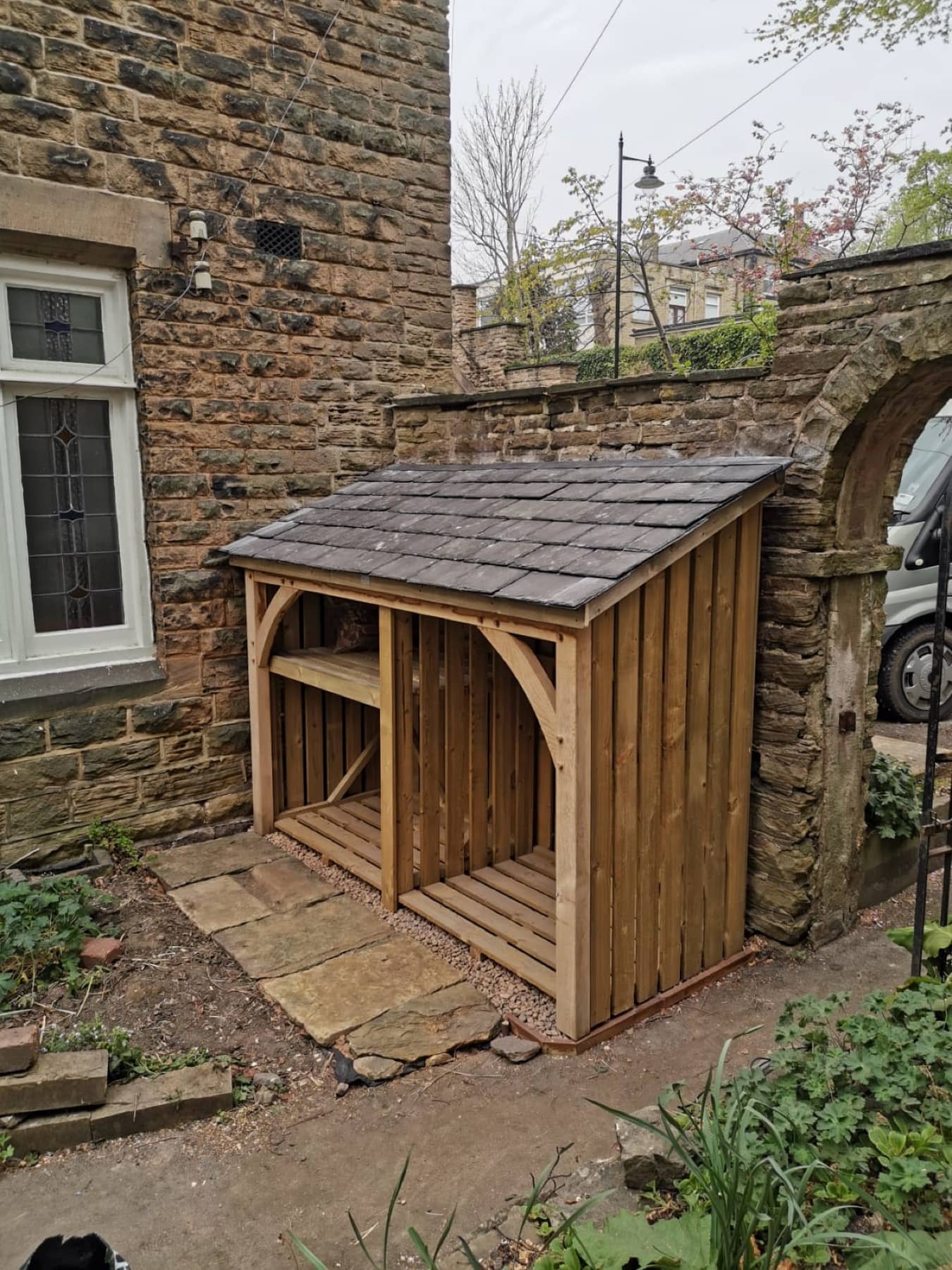 Handcrafted timber log store in Carlisle, Cumbria