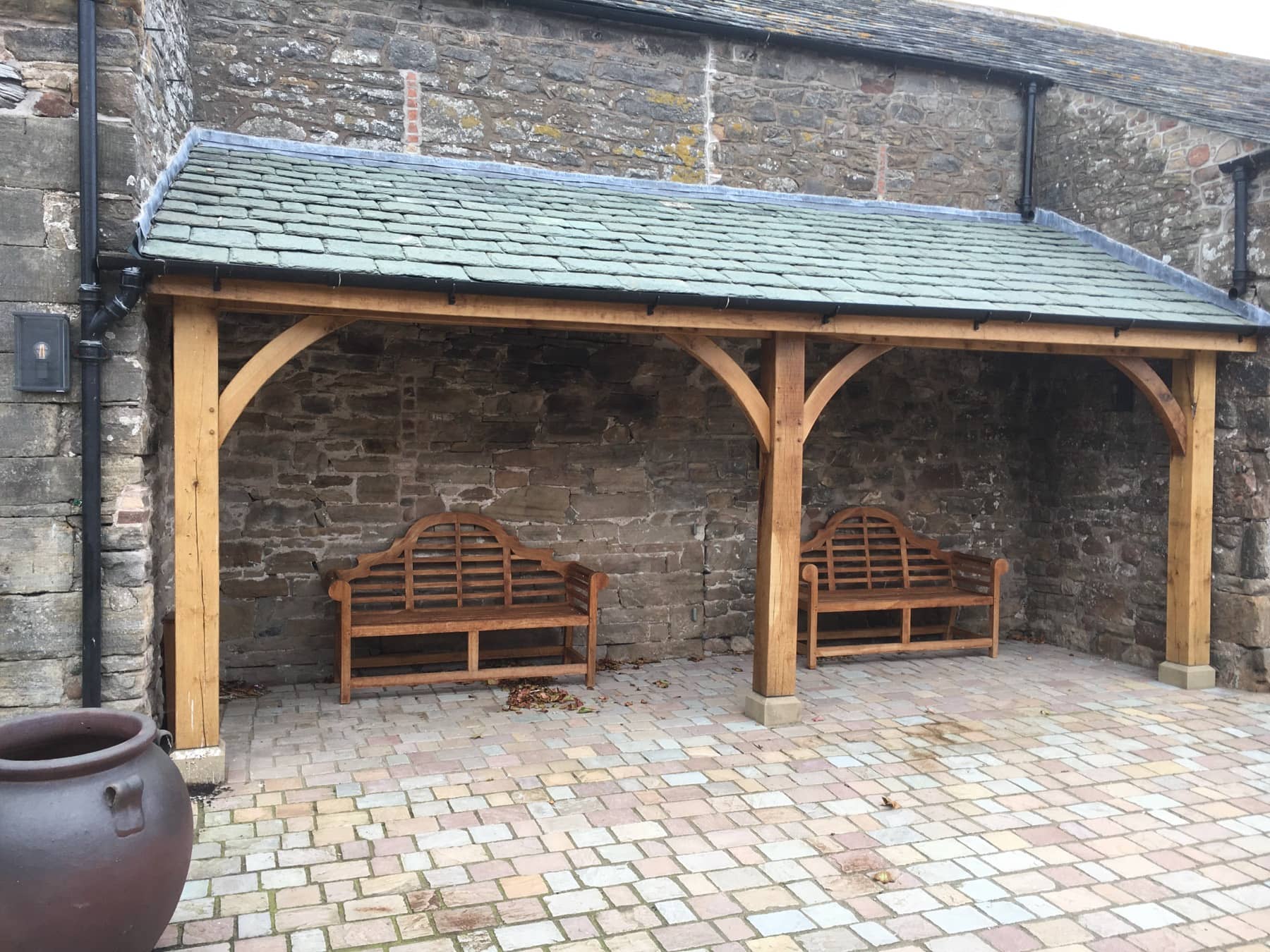 Handcrafted timber log store in Carlisle, Cumbria