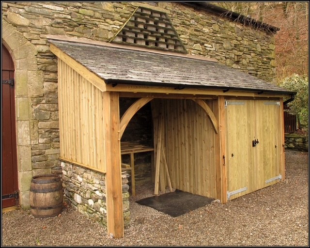 Handcrafted timber log store in Carlisle, Cumbria