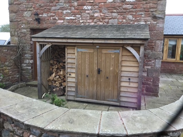 Handcrafted timber log store in Carlisle, Cumbria