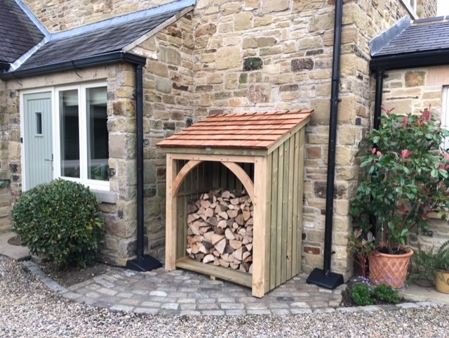 Handcrafted timber log store in Carlisle, Cumbria