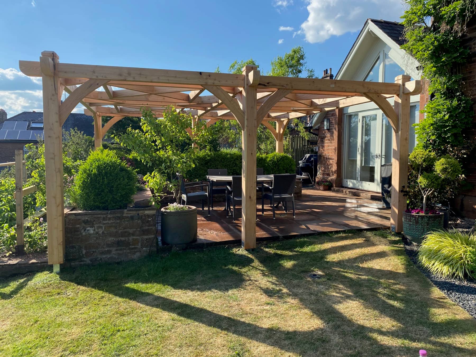 Timber pergola or arbour by Woodstyle Joinery