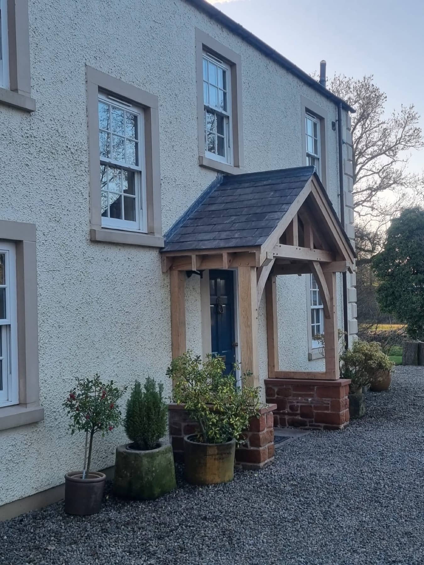 Handcrafted timber porch in Carlisle, Cumbria