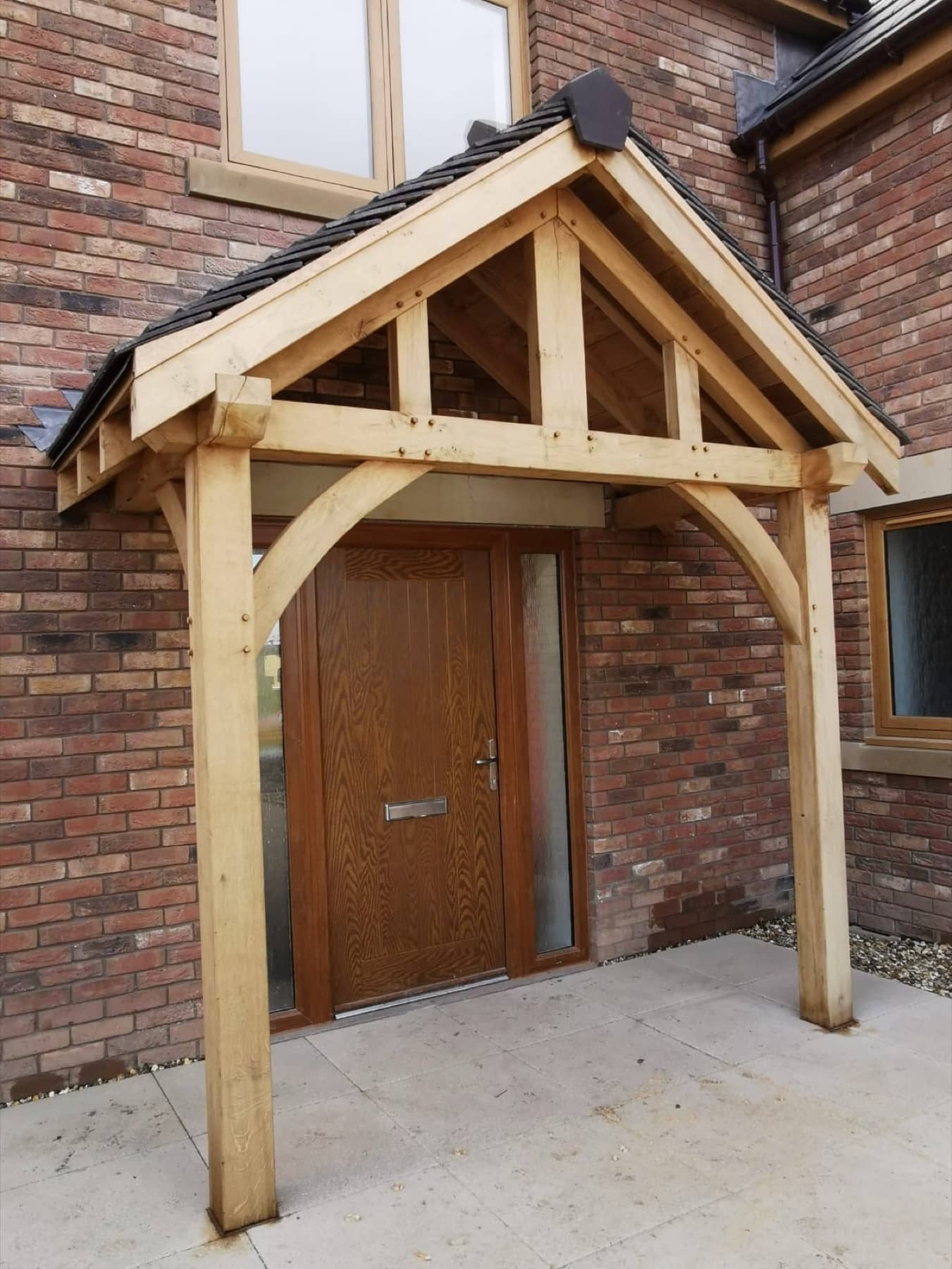 Handcrafted timber porch in Carlisle, Cumbria
