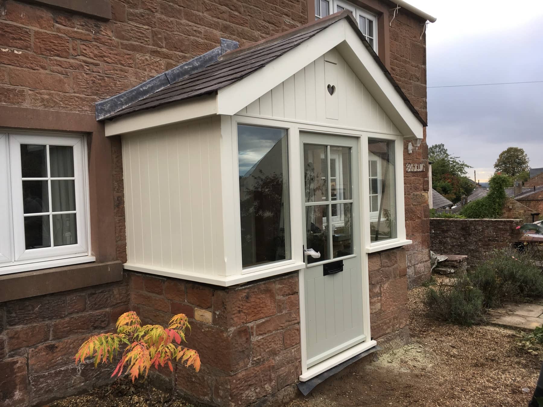 Handcrafted timber porch in Carlisle, Cumbria