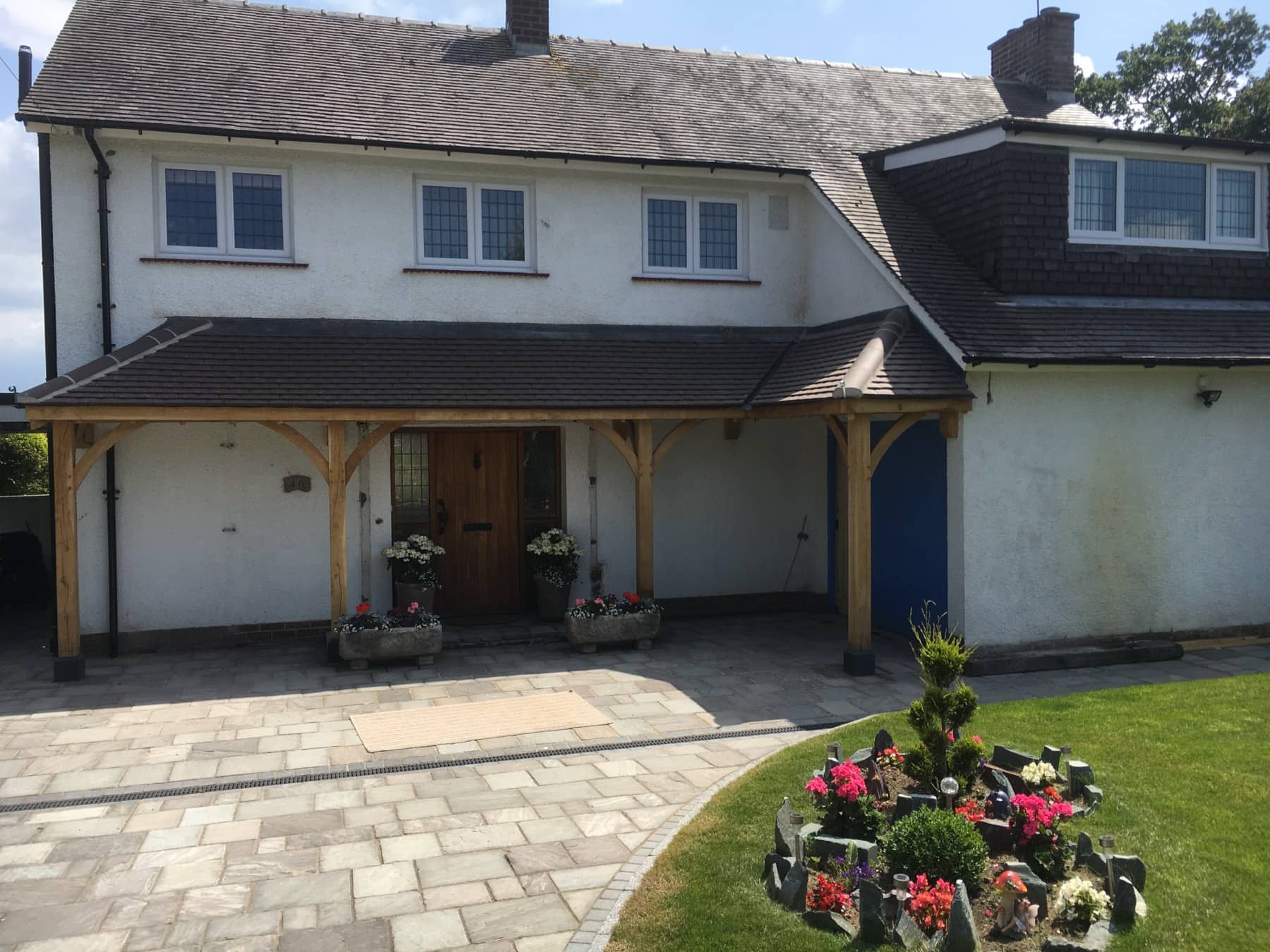 Handcrafted timber porch in Carlisle, Cumbria