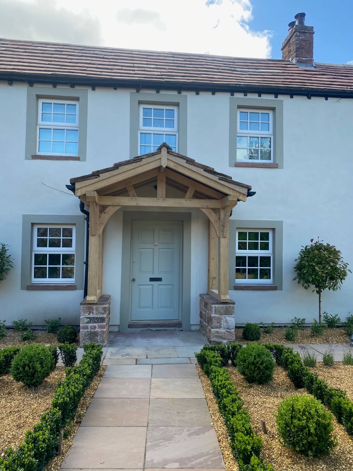 Handcrafted timber porch in Carlisle, Cumbria