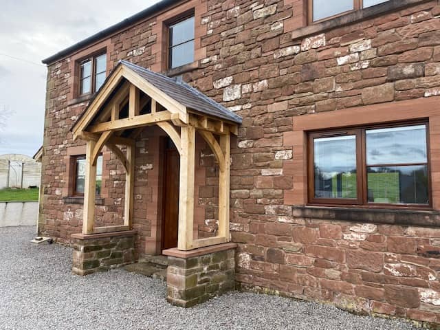 Handcrafted timber porch in Carlisle, Cumbria