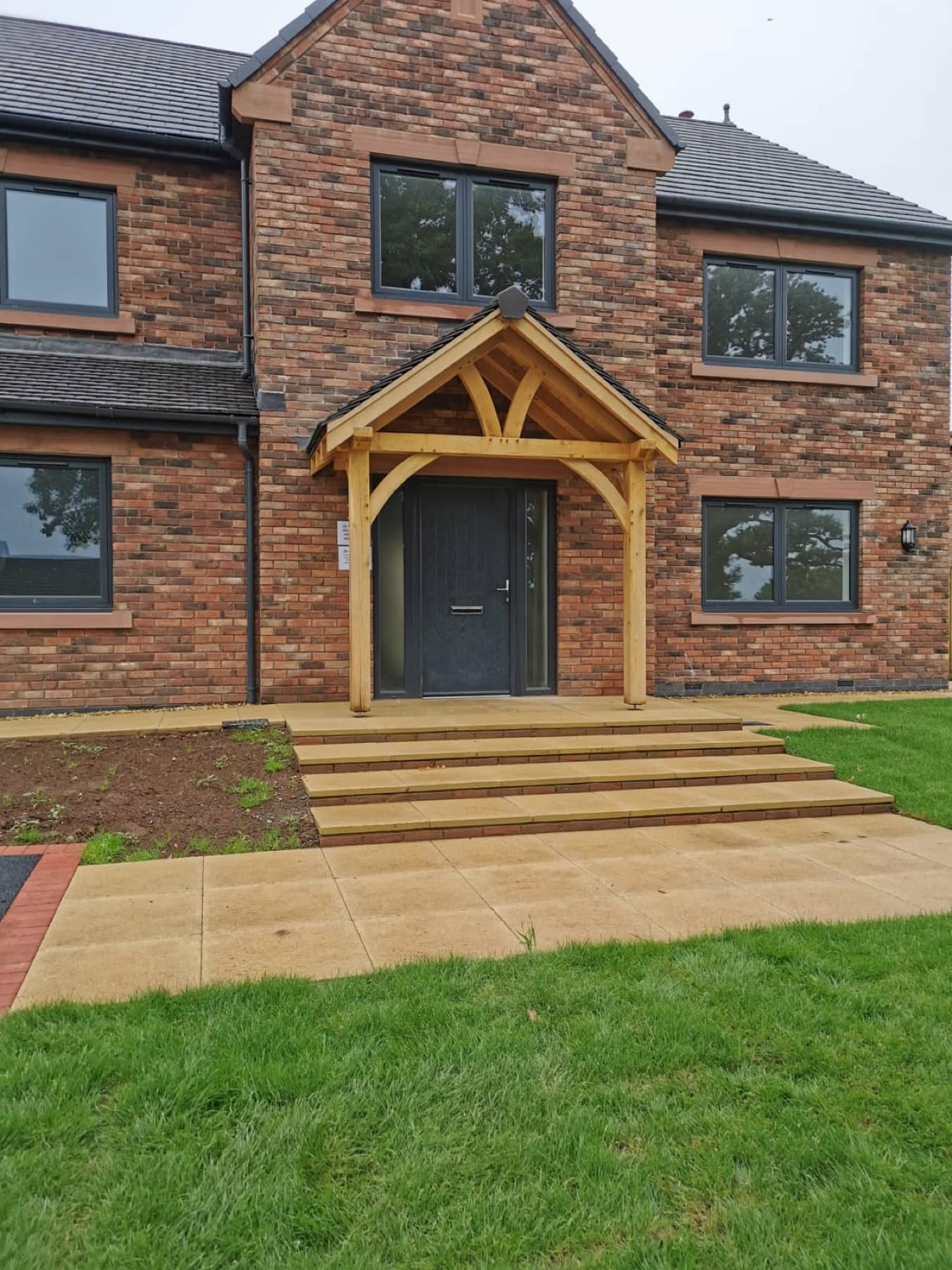Handcrafted timber porch in Carlisle, Cumbria