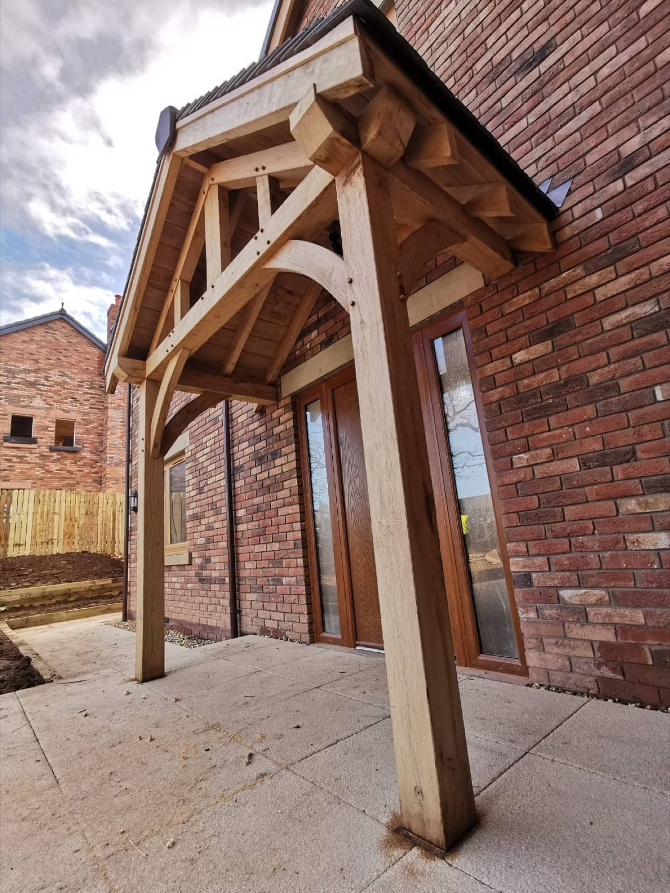 Handcrafted timber porch in Carlisle, Cumbria
