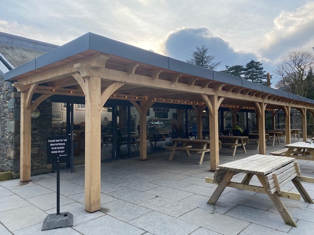 Handcrafted timber porch in Carlisle, Cumbria